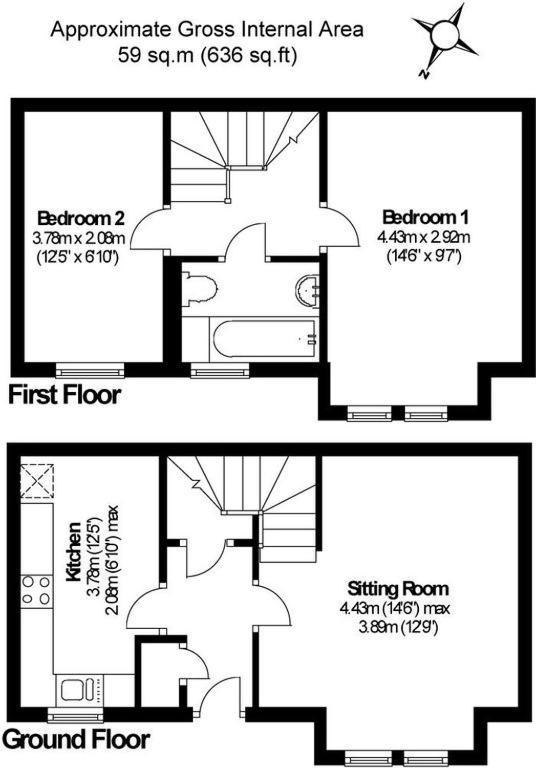 Knaphill - 2 Bedroom House - With Parking Brookwood Exterior photo